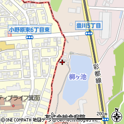 大阪府茨木市西豊川町23周辺の地図