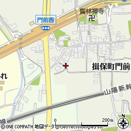 兵庫県たつの市揖保町門前159周辺の地図