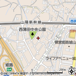 兵庫県姫路市広畑区西蒲田1631周辺の地図