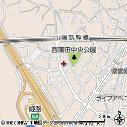 兵庫県姫路市広畑区西蒲田1644周辺の地図