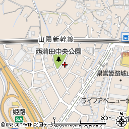 兵庫県姫路市広畑区西蒲田1635周辺の地図