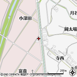 愛知県豊橋市賀茂町小深田周辺の地図