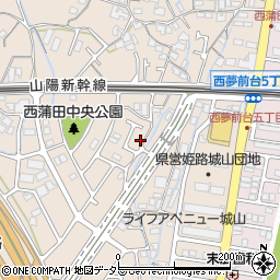 兵庫県姫路市広畑区西蒲田464周辺の地図