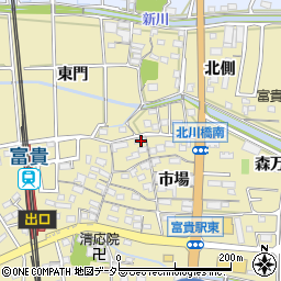 愛知県知多郡武豊町冨貴市場46周辺の地図