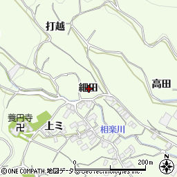 愛知県蒲郡市相楽町細田周辺の地図