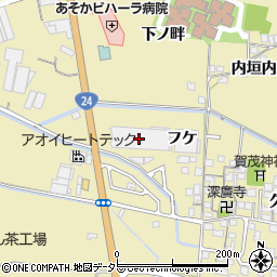 ワタキューセイモア近畿支店城陽工場周辺の地図