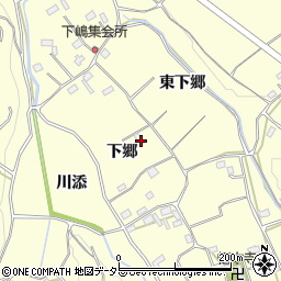 愛知県豊橋市石巻平野町下郷周辺の地図