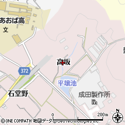 愛知県豊川市御津町広石高坂周辺の地図
