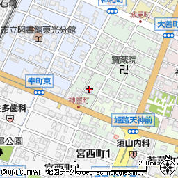 兵庫県姫路市神和町35-2周辺の地図