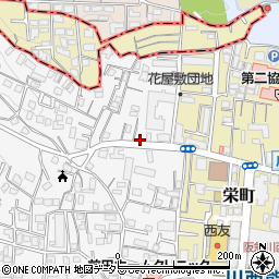 兵庫県川西市花屋敷1丁目10-2周辺の地図