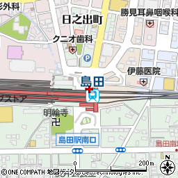 島田駅周辺の地図