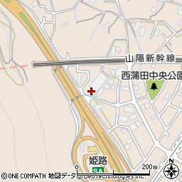 兵庫県姫路市広畑区西蒲田1514周辺の地図