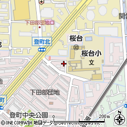 大阪府高槻市登町8-7周辺の地図