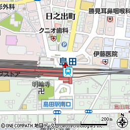 静岡県島田市日之出町周辺の地図