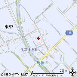 兵庫県加古川市志方町東中83周辺の地図