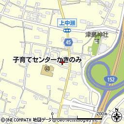 富永新聞店　中瀬支店周辺の地図