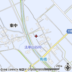 兵庫県加古川市志方町東中75周辺の地図