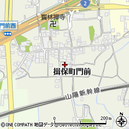 兵庫県たつの市揖保町門前220周辺の地図