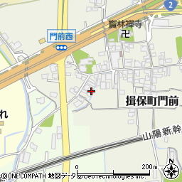 兵庫県たつの市揖保町門前142周辺の地図