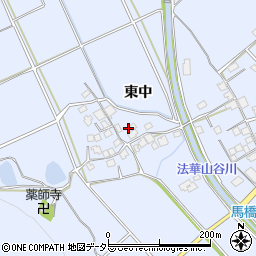 兵庫県加古川市志方町東中357周辺の地図