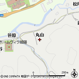京都府城陽市市辺丸山周辺の地図