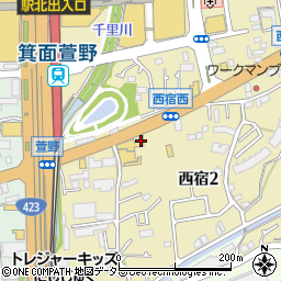 日産大阪販売株式会社　ルノー箕面周辺の地図