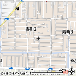 大阪府高槻市寿町周辺の地図