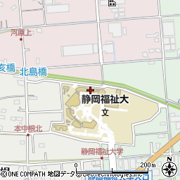 静岡精華学園　静岡福祉大学入試課周辺の地図
