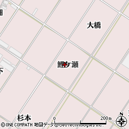 愛知県豊橋市賀茂町鯉ケ瀬周辺の地図