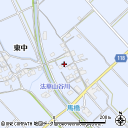 兵庫県加古川市志方町東中74周辺の地図