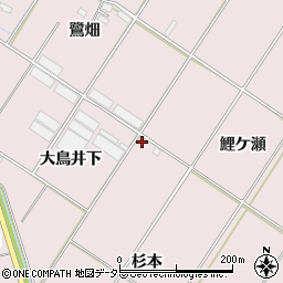 愛知県豊橋市賀茂町杉本周辺の地図