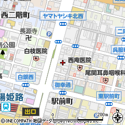 三菱ＵＦＪ銀行姫路支店周辺の地図