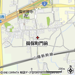 兵庫県たつの市揖保町門前232周辺の地図