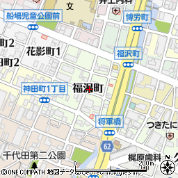 兵庫県姫路市福沢町周辺の地図