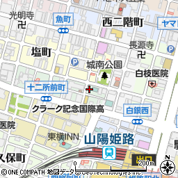 兵庫県姫路市十二所前町18周辺の地図