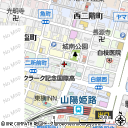 兵庫県姫路市十二所前町18周辺の地図