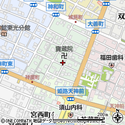 兵庫県姫路市神和町76周辺の地図