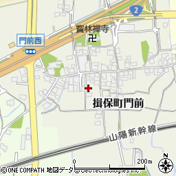 兵庫県たつの市揖保町門前174周辺の地図