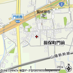 兵庫県たつの市揖保町門前163周辺の地図