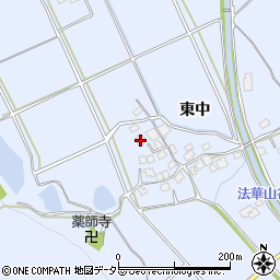 兵庫県加古川市志方町東中345周辺の地図