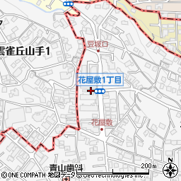 兵庫県川西市花屋敷2丁目2周辺の地図
