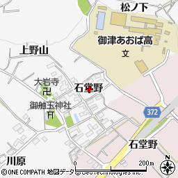 愛知県豊川市御津町豊沢石堂野周辺の地図
