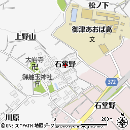 愛知県豊川市御津町豊沢（石堂野）周辺の地図
