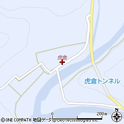 虎倉周辺の地図