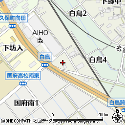 愛知県豊川市白鳥町米田5周辺の地図