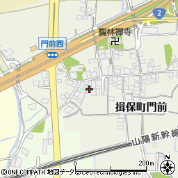 兵庫県たつの市揖保町門前162周辺の地図