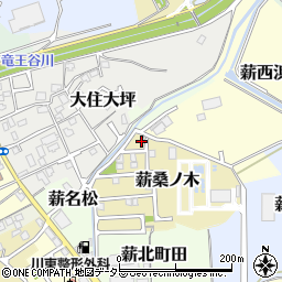 京都府京田辺市薪桑ノ木15周辺の地図