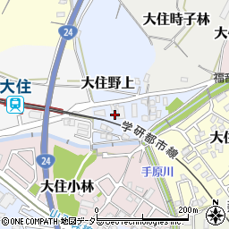 鶏笑　京田辺店周辺の地図