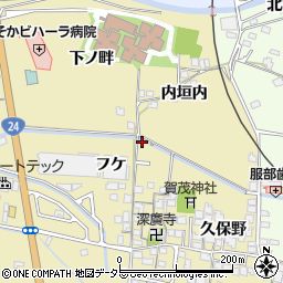 京都府城陽市奈島久保野76周辺の地図