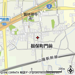 兵庫県たつの市揖保町門前216周辺の地図